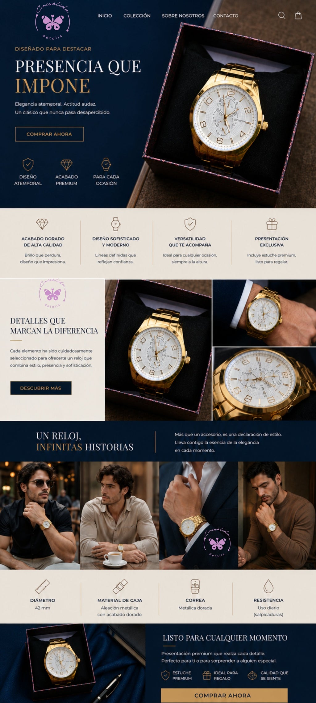RELOJ GOLD EMPIRE